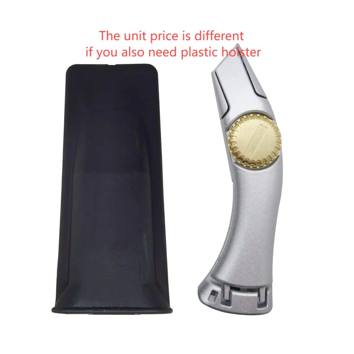 In Stock Hook Blade Roofing Knife with 1pc Fixed Steel Blade Aluminium Alloy Heavy Duty Utility Knife Factory Hot Sell