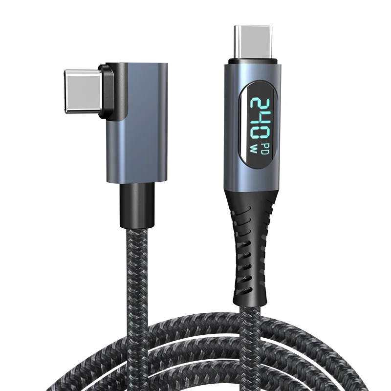 60 Pieces Original Type C-Data 20W  I Phone Originally 10 Foot 100W Led 10Gbps Nylon Type C Usb Cable To C For Iphone