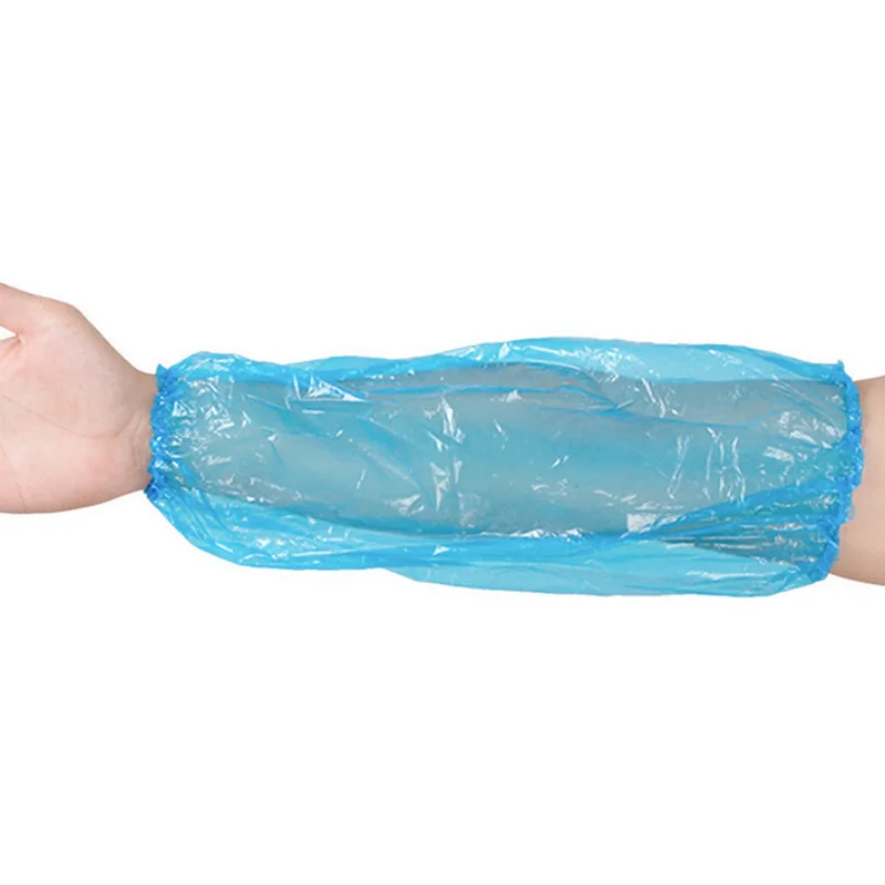 Free Sample Disposable Waterproof Oversleeve Oil-proof Odorless PE Arm Cover Plastic Sleeve Cover