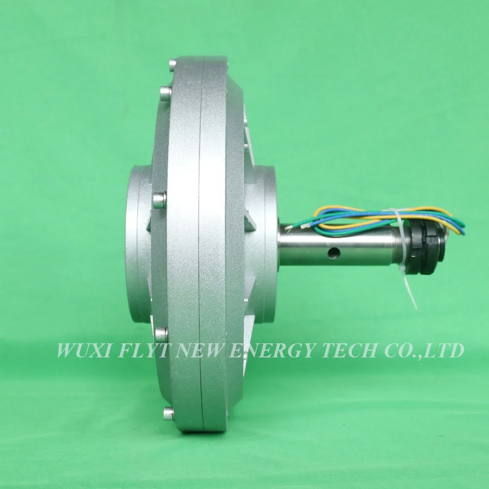 Axial Flux Three Phase Coreless Permanent Magnet Generator 5KW High RPM 220V 380V For VAWT