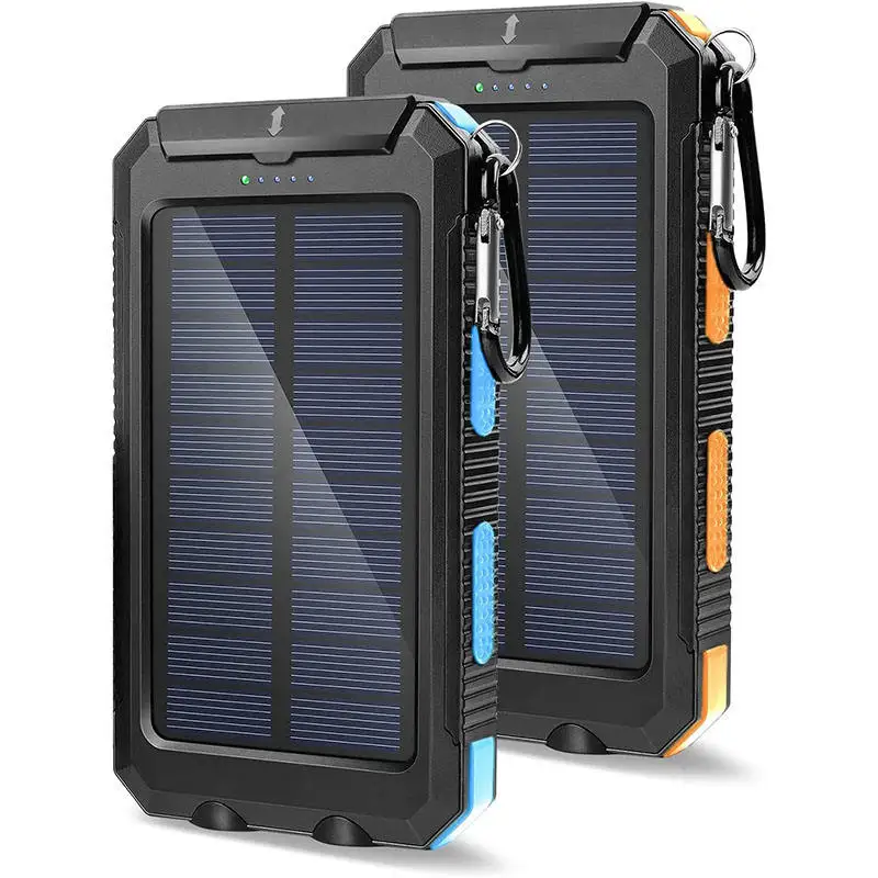 Factory price high quality fast charging outdoor climb home family use 20000mah  high capacity solar power bank for iphone