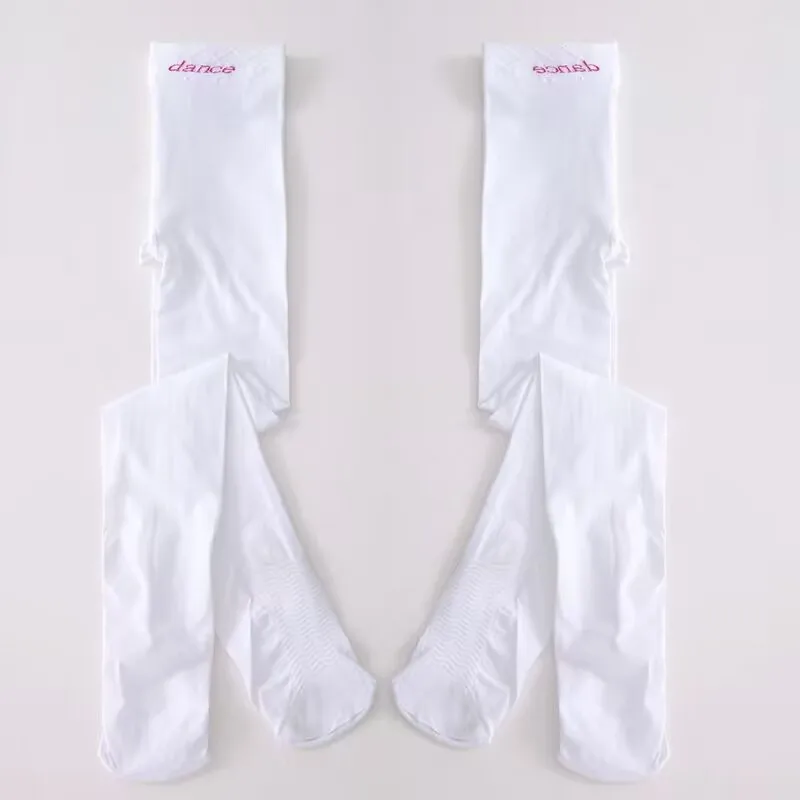 Wholesale Kids Pantyhose Ballet Dance Tights Fashion Letter Solid Color Velvet Students Girls Stockings Pantyhose