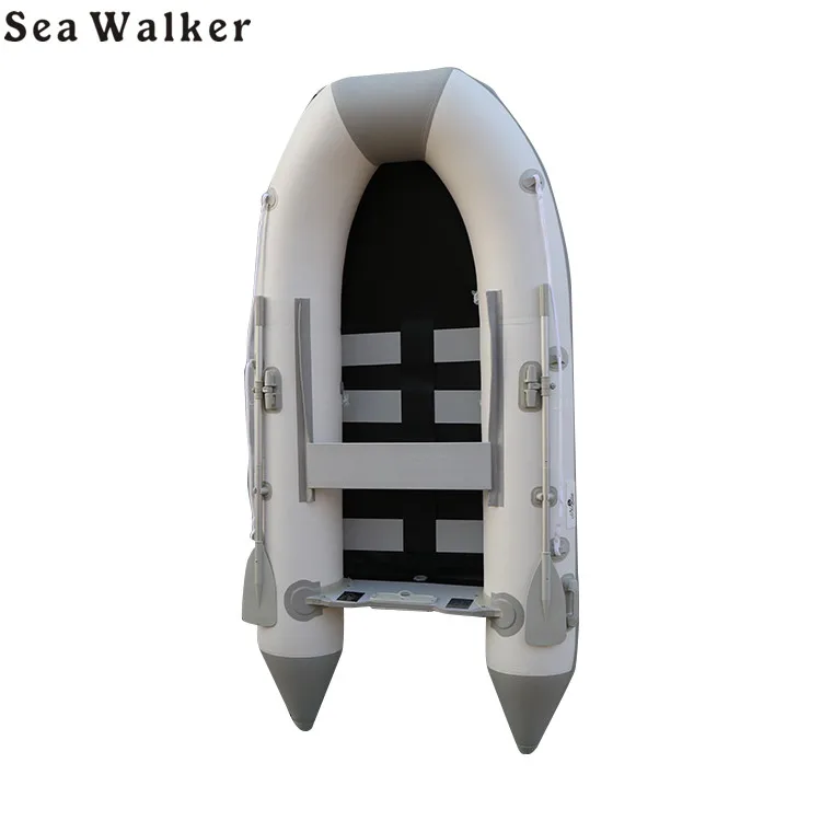 2.3m Inflatable boat with slat  floor high pressure 0.9mm PVC air tube  rubber rowing boat