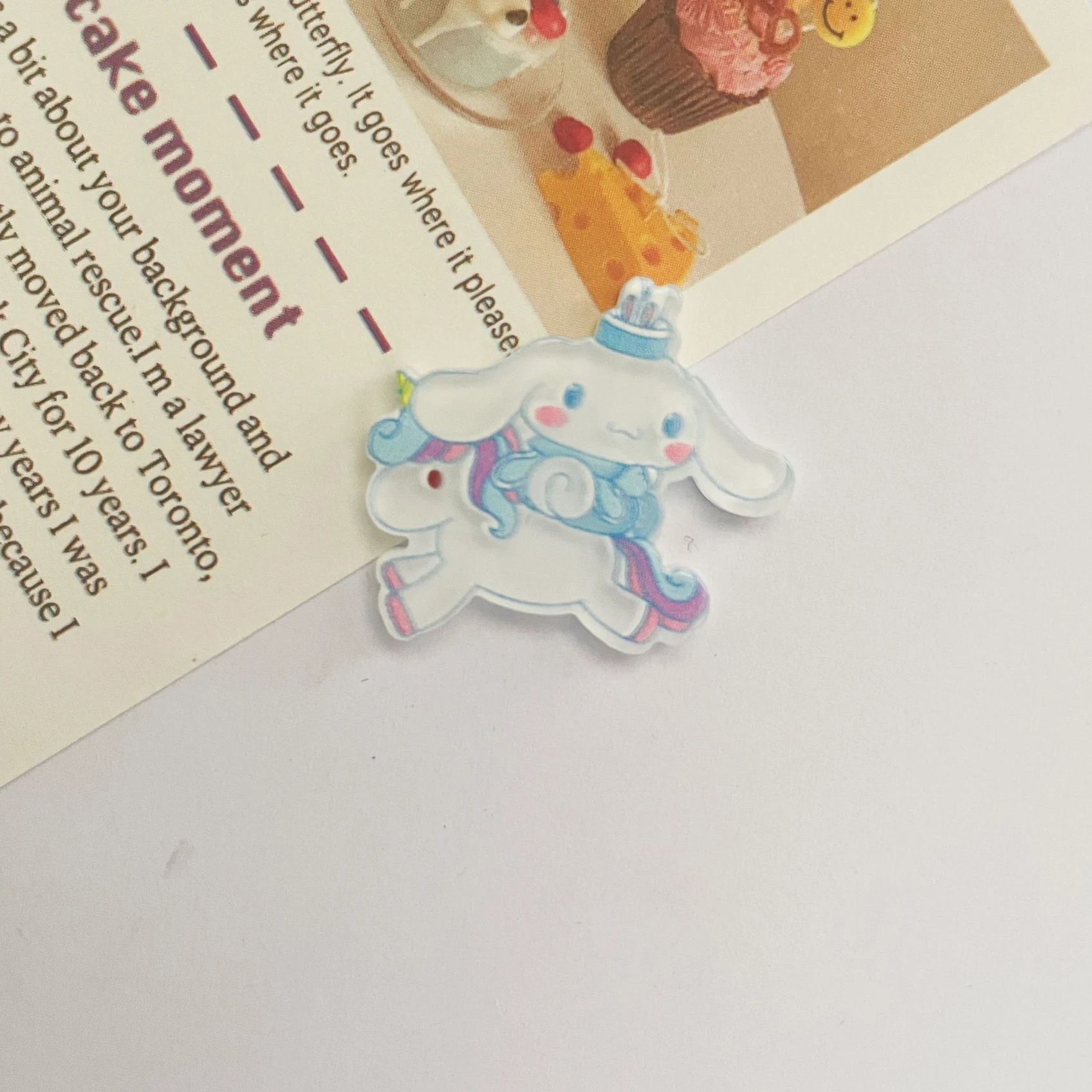 Acrylic Patch Cartoon Anime Accessories Lovely Kitty Cinnamoroll My Melody DIY Hair Clip Accessories Headwear Brooch Material