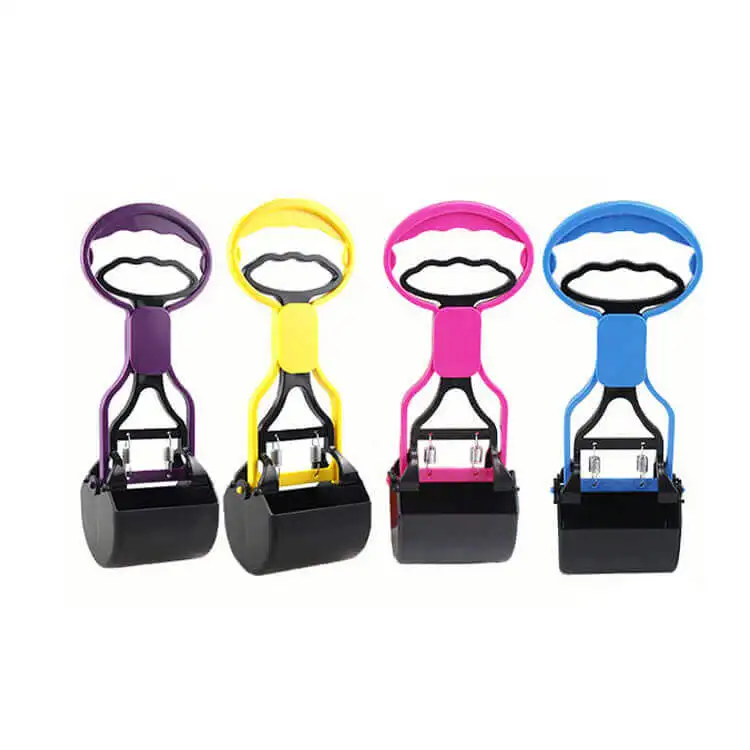 BOTO Popular long handled pet poop scooper Cat and dog poop pickup Foldable portable contactless dog poop scooper
