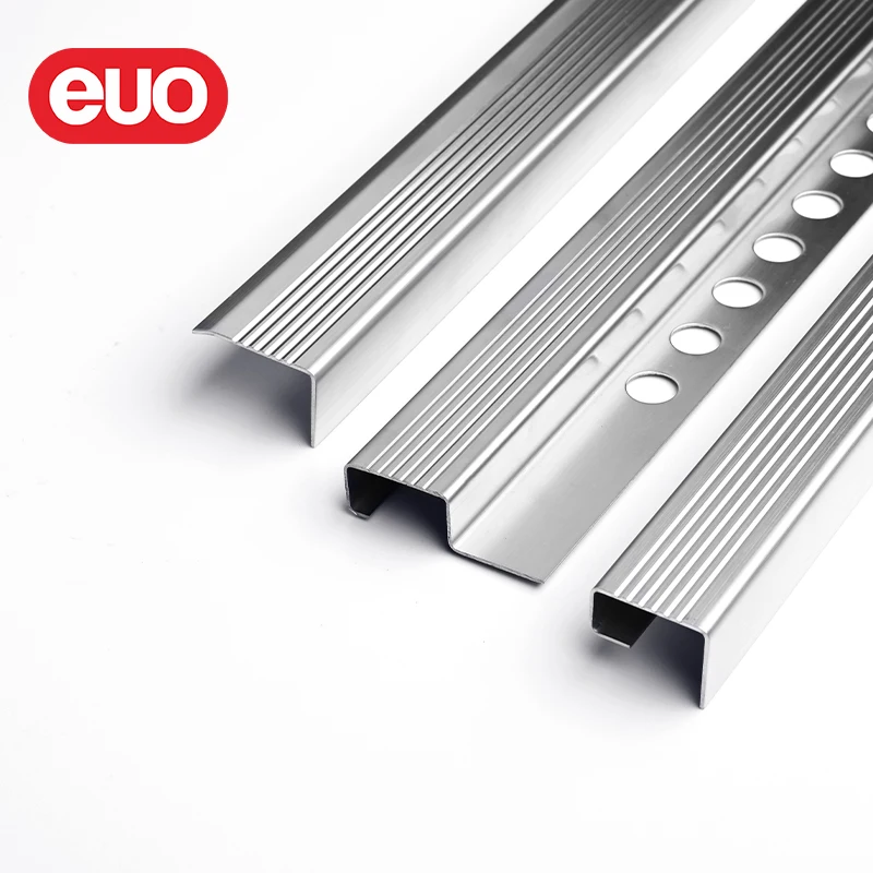euo wholesale manufacturer stainless stair nosing trims for ceramic tile