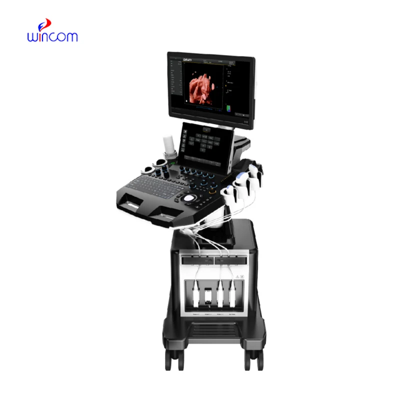 USS-T30-D Medical Color Doppler Ultrasound Scanner Dual Screen 4D 5D Obstetrics Gynecology Machine Trolley