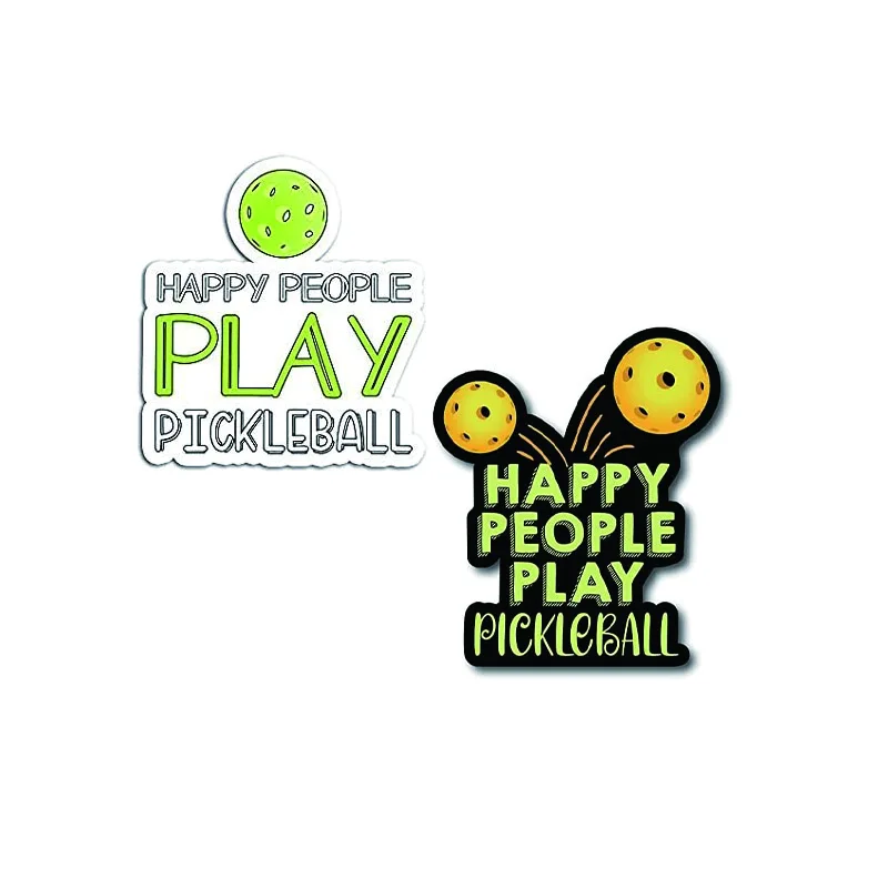 Custom Pickleball Stickers Vinyl Waterproof Water Bottles Laptop Car Decal Pickleball Gifts for Girls and Teenagers