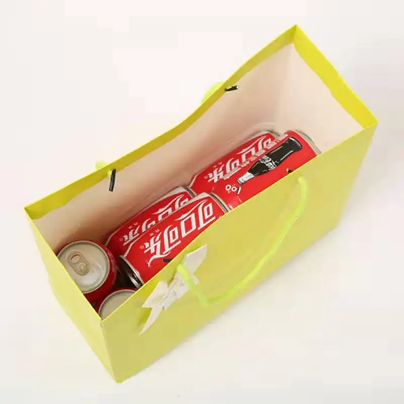 Luxury different color paper gift bags with custom print your logo packing bag for shopping