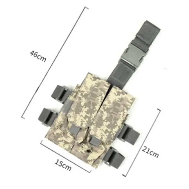 Molle Tactical Holster Puttee Thigh Leg Bag with Magazine Pouch Outdoor Hunting Camping Accessories