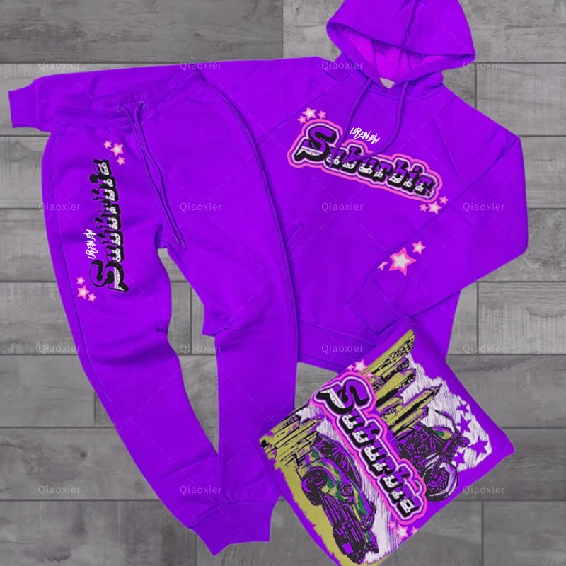 Custom Logo Solid Color Men Sweatsuit Sets Wholesale Jogging Suits high quality streetwear Tracksuits For Men