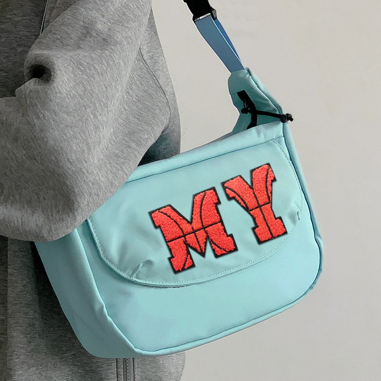 Chenille Iron On Patch Repair 26 basketball Letter Sewing Decal Custom Clothing Chenille Patches