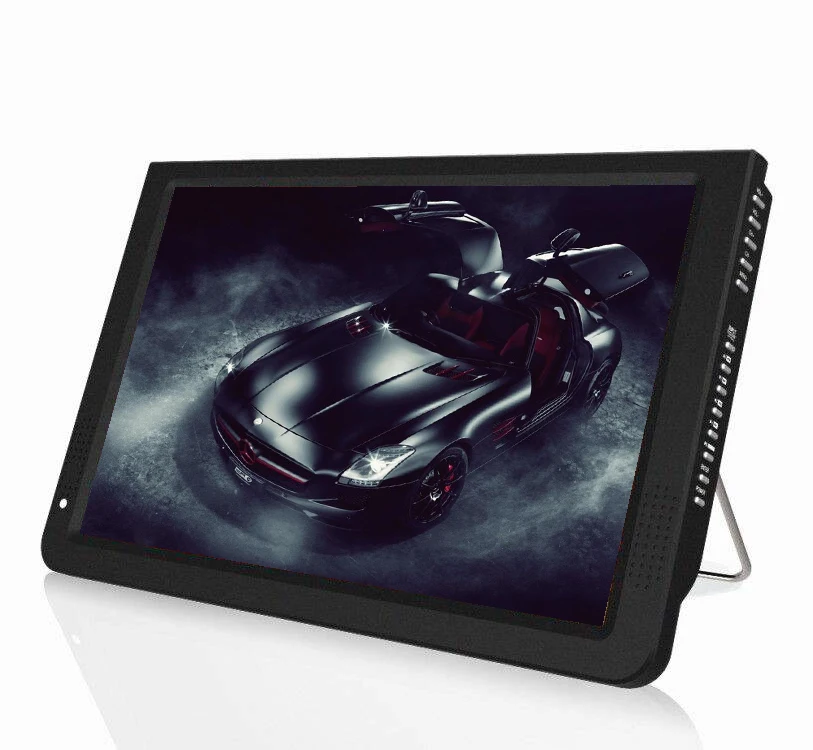 Portable mini TV digital DC 12V transparent prison clear case transparent Jail TV set with OEM system Support VGA