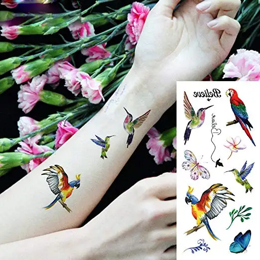 Eco-friendly Waterproof Custom White Sea Bear Head Temporary Tattoo Half Arm Extra Sleeve Bear Wolf For Men Shoulder Leg Sheet