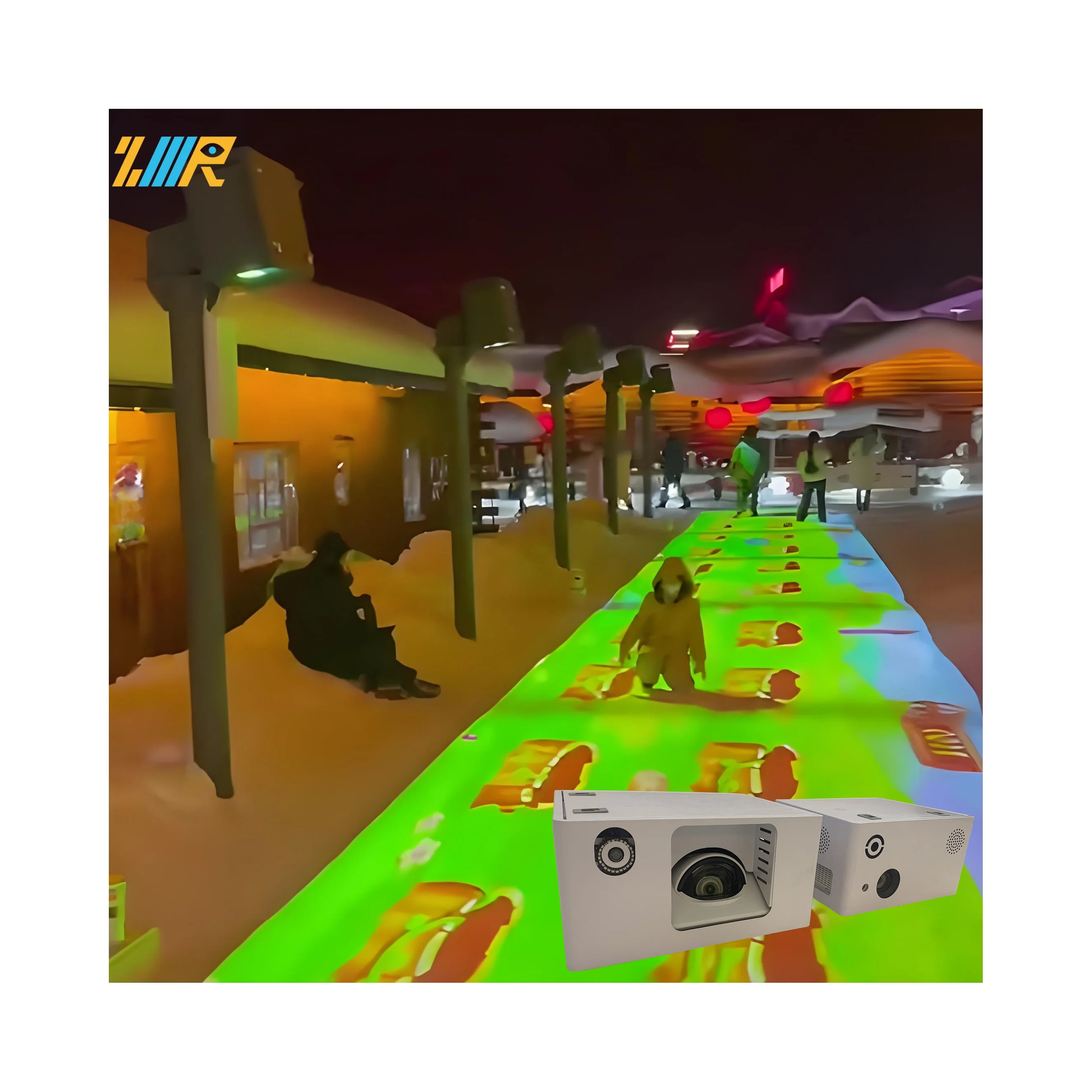 Floor interactive projector indoor With 69 game scenes activate game interactive led floor holographic projection floor