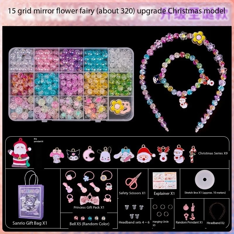 Oem&odm Bead Kids Set For Jewelry Making Craft Beads Kits For Little Girls Diy Necklaces Bracelet Children Games Gift For Kid