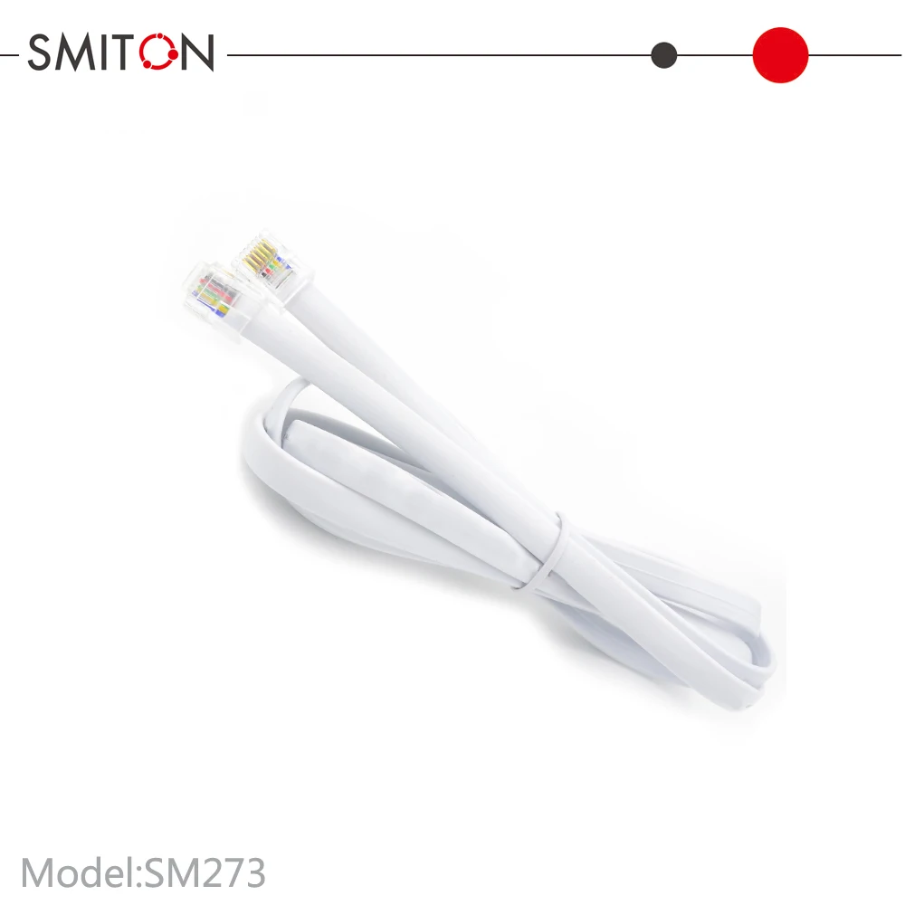 Black Patch Cord 6C RJ12 6PIN CABLE