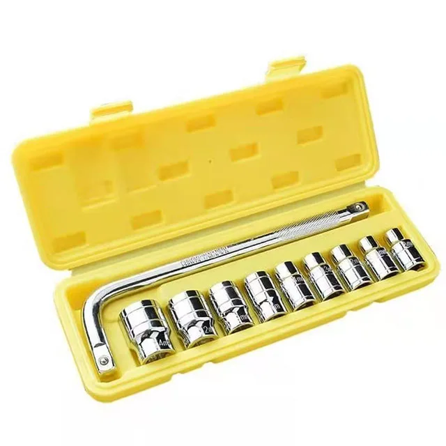 Hot Seller 10 Piece 1/2 Inch Socket Set Socket Wrench Auto Repair Kit spanner wrenches