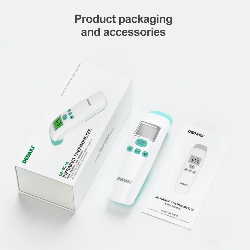 Dedakj Factory Medical Home Digital Forehead Thermometer For Baby And Adult Approved infrared thermometer