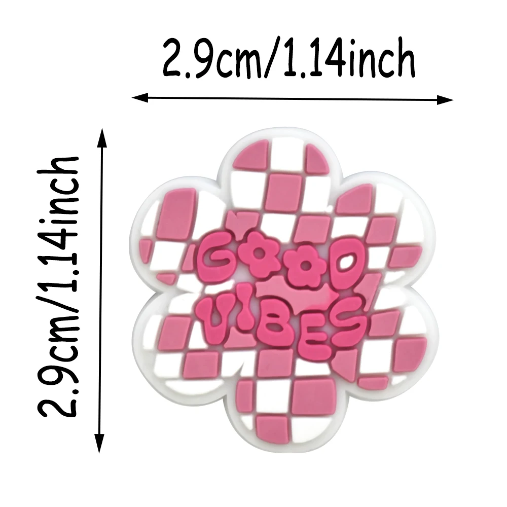 Wholesale Bulk PVC Bar Accessories 10mm Slogan Straw Topper Charms Straw Tips Cover Drinking Accessories for Tumblers Usage