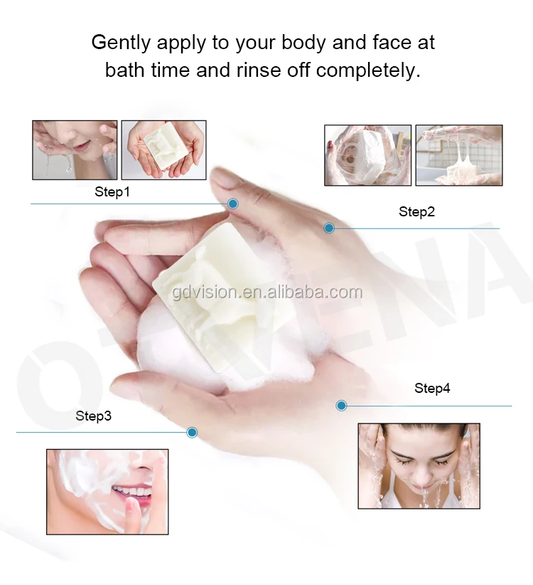 Customized natural skin care set moisturizer goat milk soap whitening soap