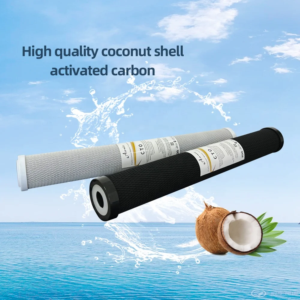 Free sample Custom CTO Compressed Activated Carbon Rod Pure Water Machine Front Filter Cartridge