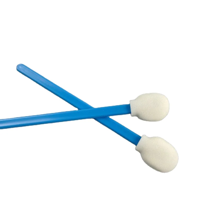 128mm 50PCS Plastic PP Shaft Round Sponge Head Detailing Swab Foam Head