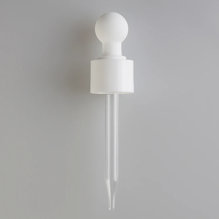 18/410 20/410 22/410 24/400 Matter White Round Head Plastic Dropper