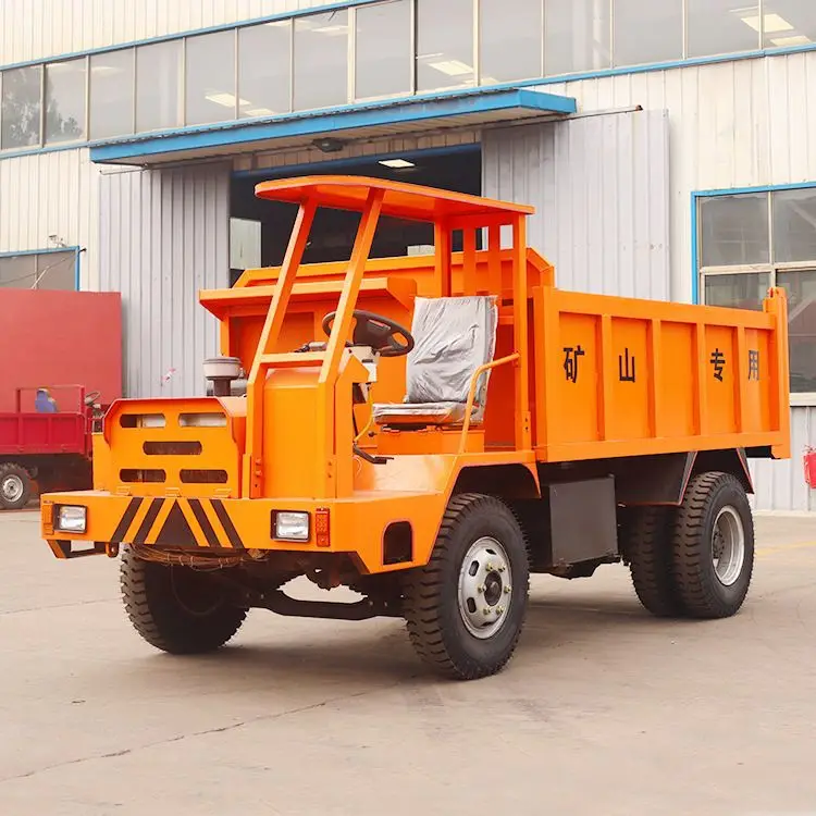 Mine 4WD Pit Car Underground Mining Dumpers Truck Diesel Tipper Slag Hauling Mine Car Roadway Four-wheel Slag Bogie Truck
