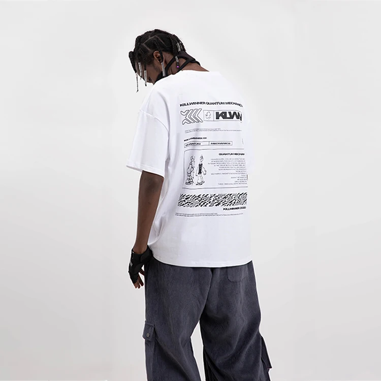 Killwinner OEM ODM good quality 100% cotton unisex tee stylish casual custom cartoon t shirts