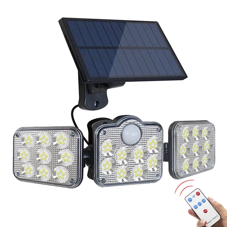 Solar Split Lights 8W 800LM  Solar Pendant Lights 138leds Solar Shed Lights PIR DIM Sensor Led Wall Security Lamp 6000K-6500K IP