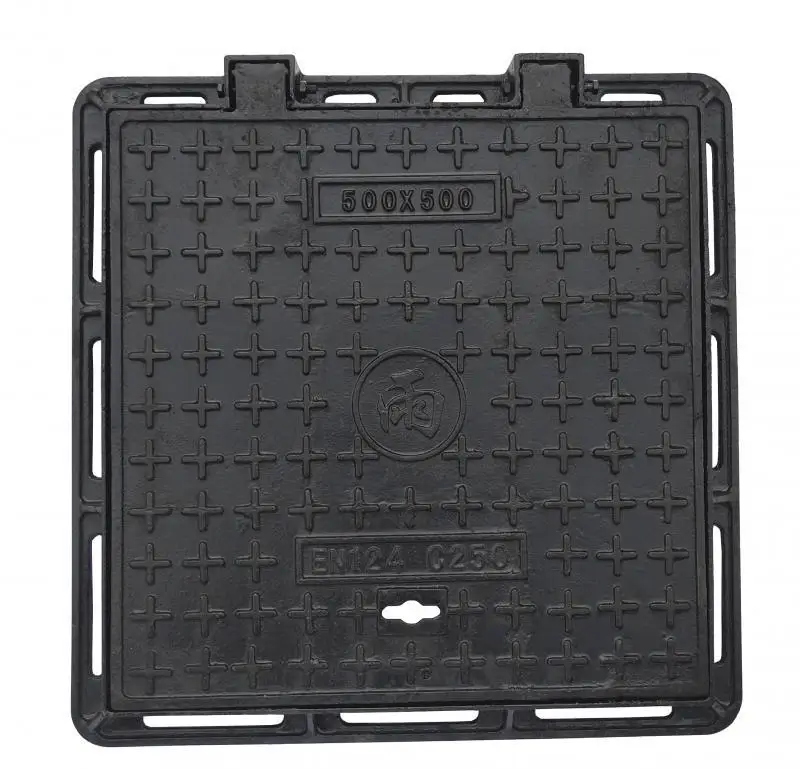 Manhole cover manufacturer casting en124 ductile cast iron 600x600 manhole covers