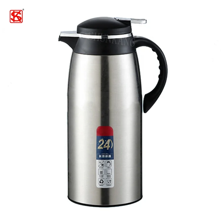 Glass liner Stainless Steel insulated water jug thermal Carafe Coffee pot Vacuum flask
