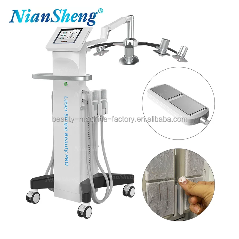 Non-invasive Green Red light 6D lipo Laser EMS+CRYO+6D laser 532nm laser weight loss body sculpting lipo cavitation Machine