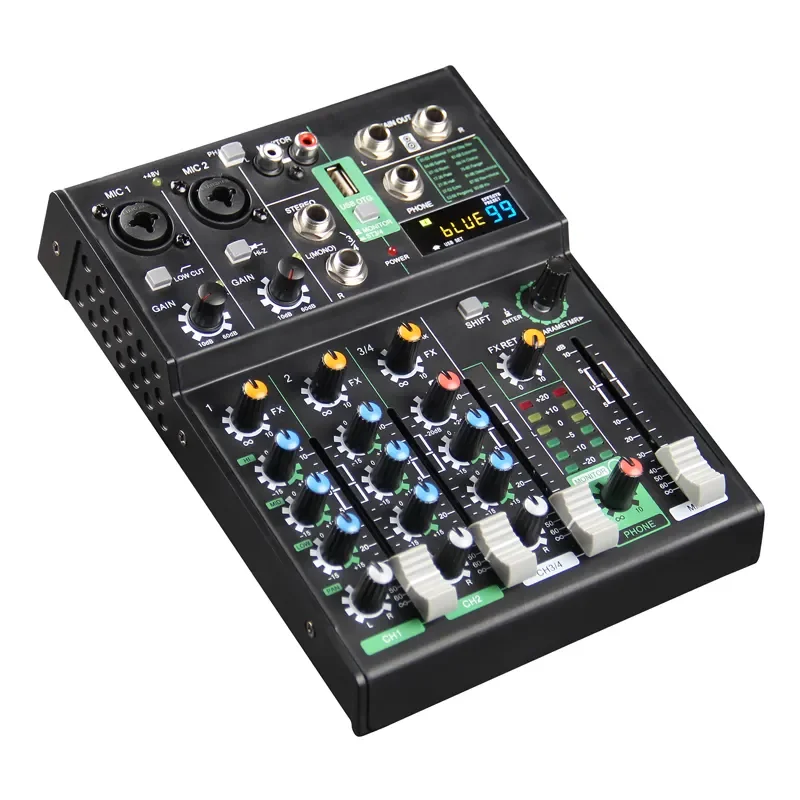 Voxfull MIT4-WMIC Sound Card External Live Broadcast Voice Sound effect Controller for Smart Phone PC recording