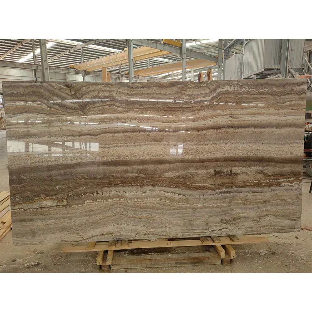 TMZ OEM/ODM travertino traverten Marmol travertino precio slabs marble silver grey travertine for villa