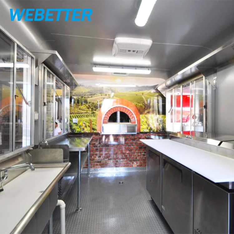  WEBETTER по заводской цене Популярный Уличный трейлер для пиццы передвижной грузовик продажи