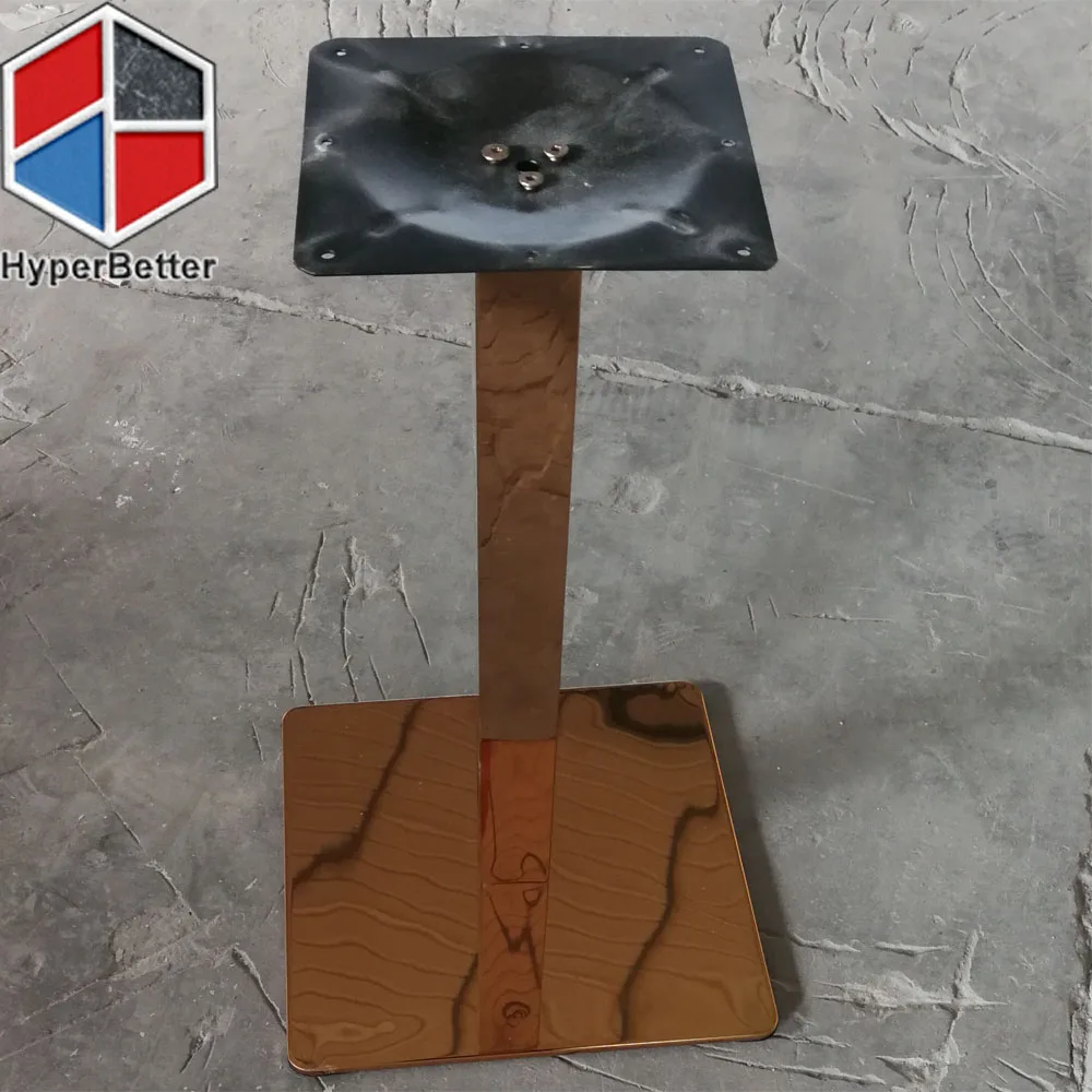 Golden Stainless steel table leg for dining table