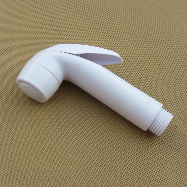 Health Faucet Plastic Two Function White Plastic Shattaf Body Jet Bidet Sprayer Muslim Personal Toilet Sprayer Gun Set