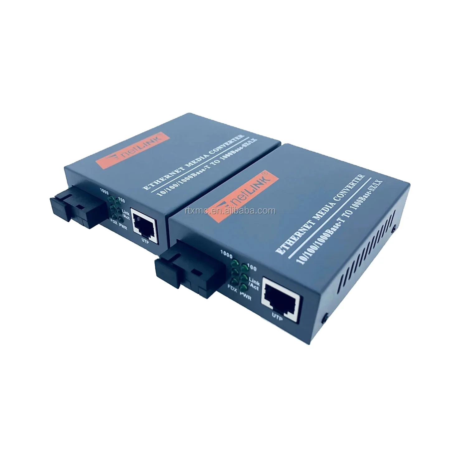 Shine Netlink 10/100/1000m Media Converter HTB-GS03 20km Sc Rj45 Gigabit Fiber Optical Media Converter 1 SC 1 RJ45 A Pair