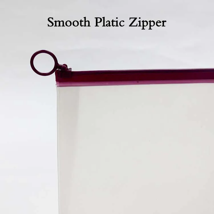 2024 Custom Logo TPU Frosted Clear Zipper Plastic Swimwear Bag Colored Vinyl Translucent Bikini Swimsuit Packaging Bag