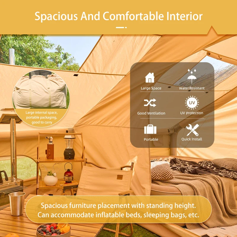 Radiwin 3x3 4person High-quality Premium Automatic Opening Tent Inflatable Poo Up Beach Awning Camping Cabin Tents Agent To Take