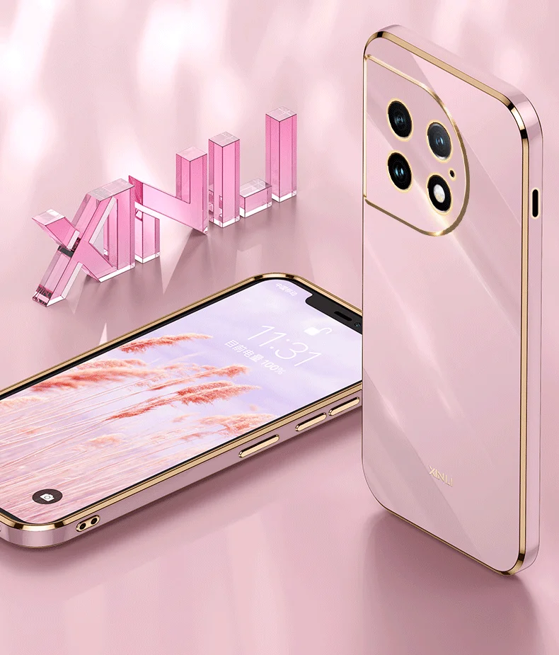 Hot selling 6D Chrome Case Soft TPU silicone mobile cover For OnePlus Ace 2 Pro electroplating Case