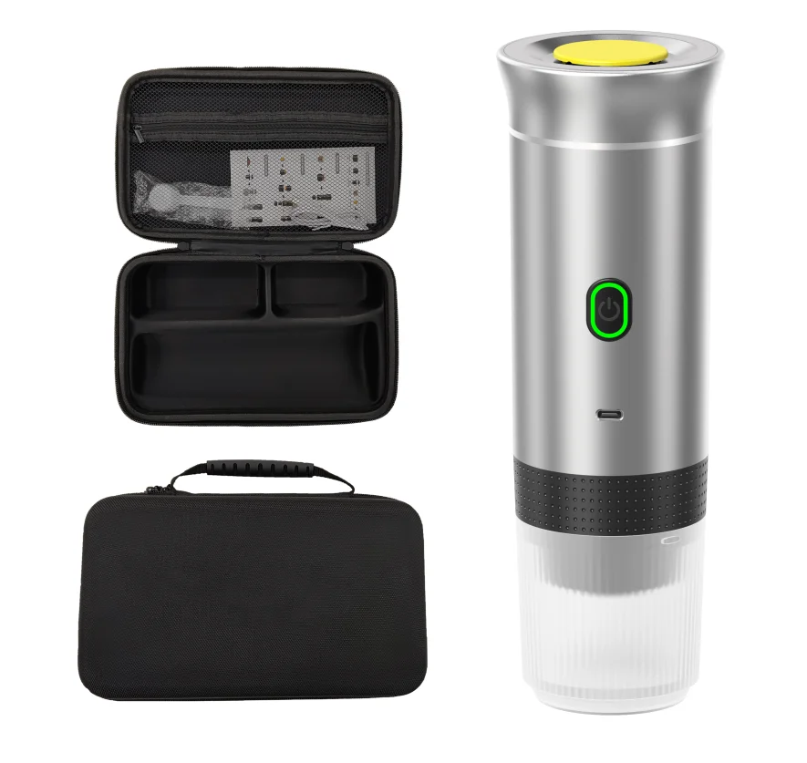 Good Product Mini Espresso Maker Heating Water Portable Electric Automatic Coffee Machine for Outdoor Camping Travel Carry Bag