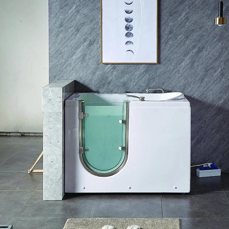 New Design High Quality Step-in Bathtubs White Walk-in Bath With Shower