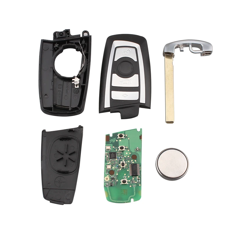 KEYYOU 4 Buttons Remote Key Car Key Fob 433MHZ For BMW CAS4 5 Series 7 Series KR55WK49863/267T-5WK49863