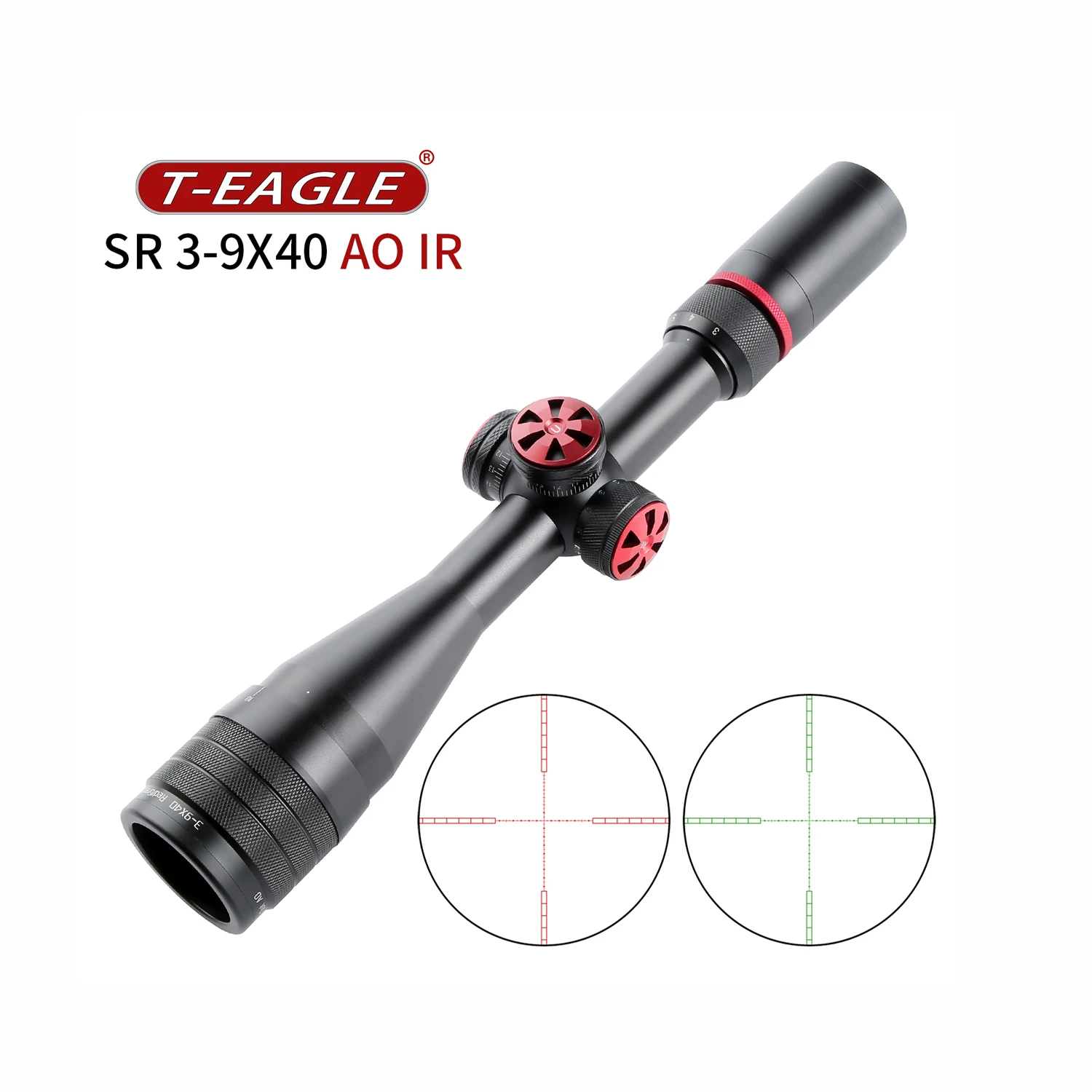 T-EAGLE SR 3-9X40 AOIR красный зеленый точечный прицел для дальнего обзора и аксессуары