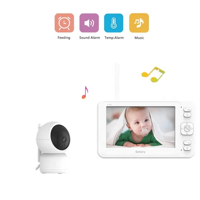 5 дюймов для дома с поддержкой Wi-Fi двухстороннее аудио ночного видения звук обнаружения Камера мониторинг в режиме реального времени 1080P радионяня