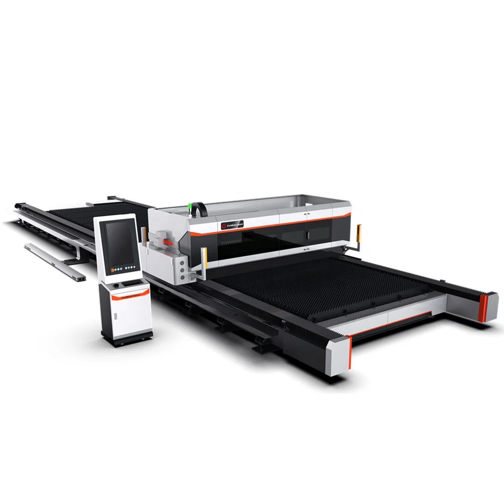 High-Speed Carbon Steel Plate Fiber Laser Cutting Machine Automatic Exchange Platform Cypcut Sale High-Speed Metal Laser Cutter