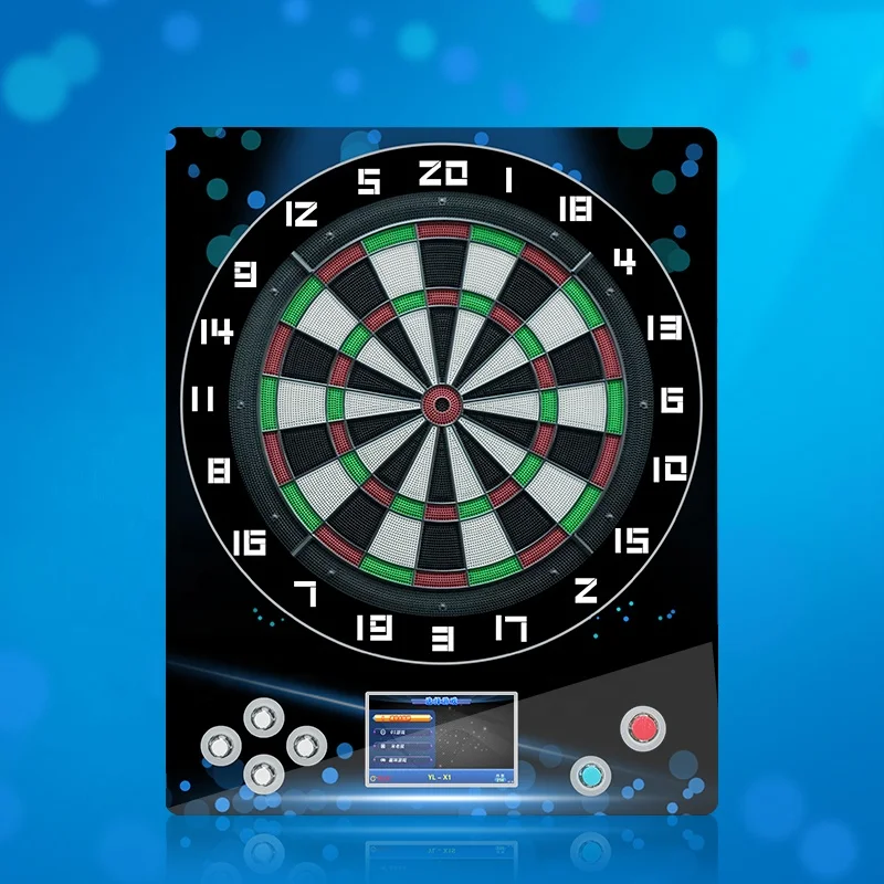 Electronic  automatic scoring dart shooting target board for amusement park